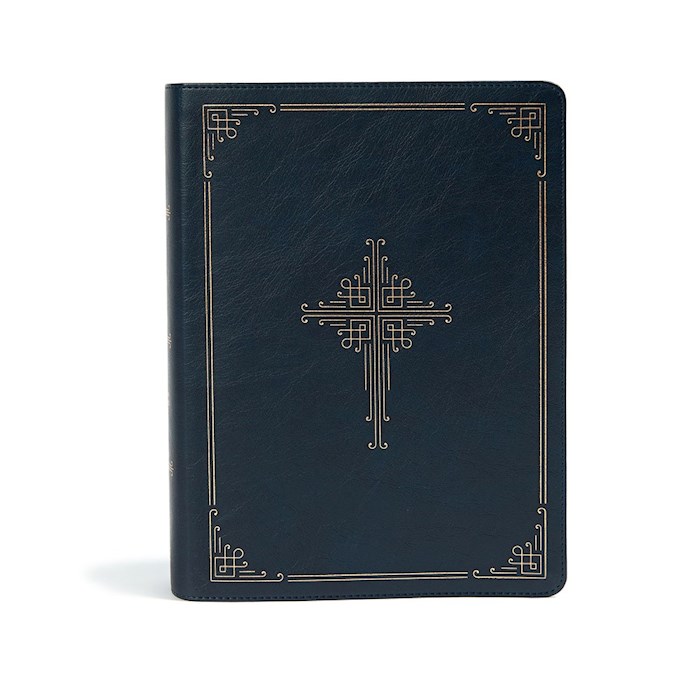 CSB Ancient Faith Study Bible-Navy LeatherTouch Indexed | SHOPtheWORD
