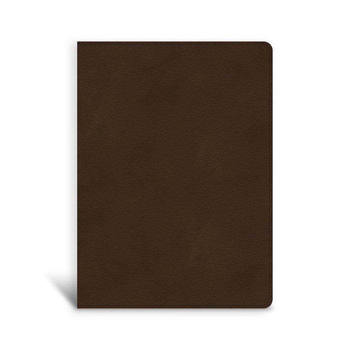 CSB Single-Column Wide-Margin Bible-Brown LeatherTouch | SHOPtheWORD