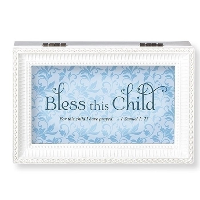 Music Box-Bless The Child-White-Blue/Jesus Loves Me (6.25