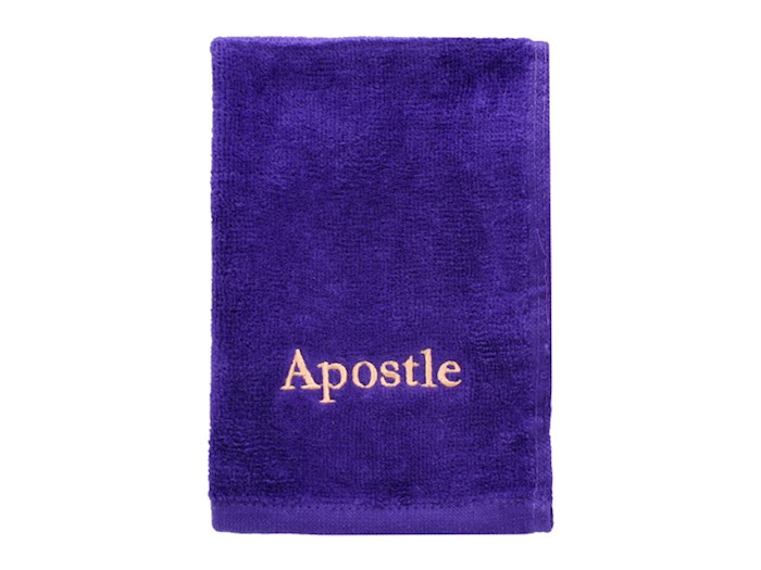 Towel-Apostle-Purple w/Gold Lettering | SHOPtheWORD