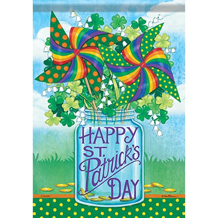 Flag-Garden-Glitter-St. Pat's Whirligigs (12.5