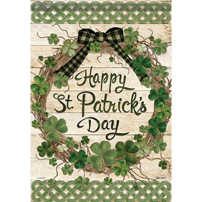 Flag-Garden-Durasoft-Grapevine Shamrocks (12.5