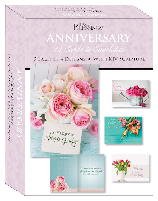 Card-Boxed-Shared Blessings-Anniversary Floral Celebration (Box Of 12) | SHOPtheWORD