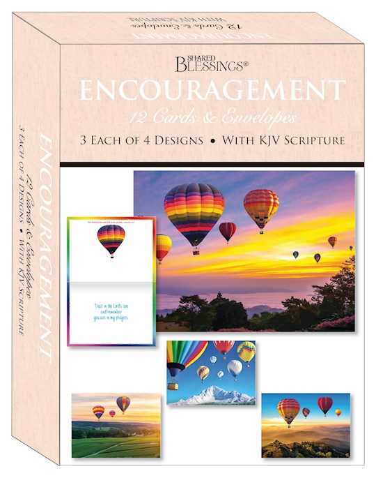 Card-Boxed-Shared Blessings-Encouragement-Hot Air Balloons (Box Of 12) | SHOPtheWORD