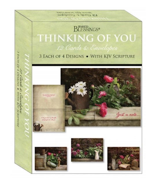 Card-Boxed-Shared Blessings-Thinking Of You Florally Yours (Box Of 12) | SHOPtheWORD