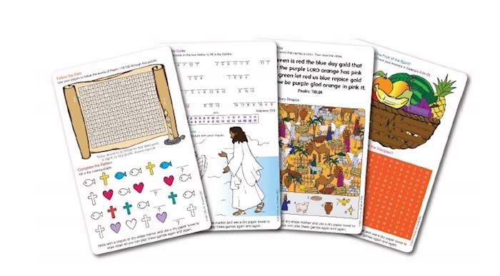 Bible Activity Cards-Reuseable Dry Erase (Set of 2) (5.5