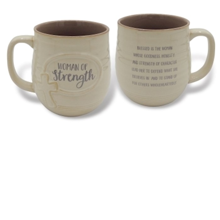 Pottery Mug-Woman Of Strength (14 Oz) | SHOPtheWORD
