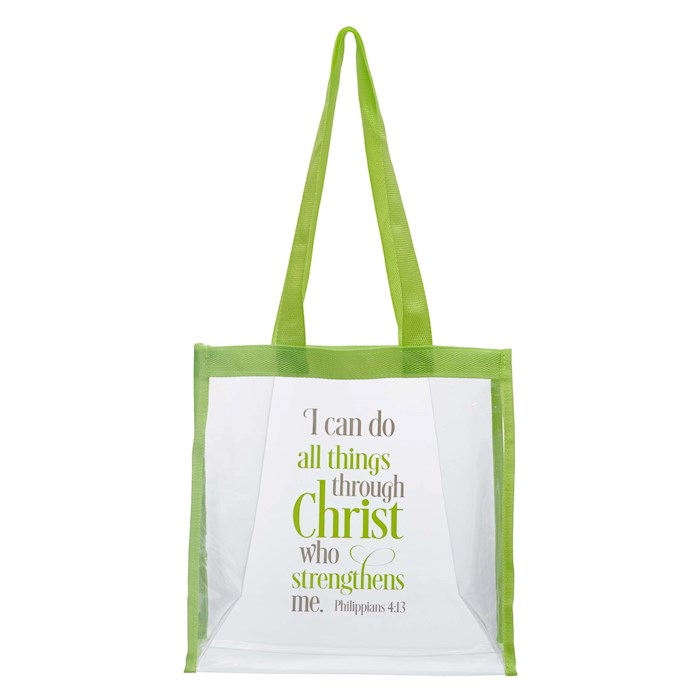 Tote Clear I Can Do All Things Phil. 4:13 | SHOPtheWORD