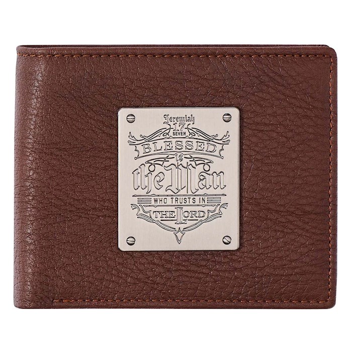 Wallet Leather Blessed Is The Man Jer. 17:7 | SHOPtheWORD