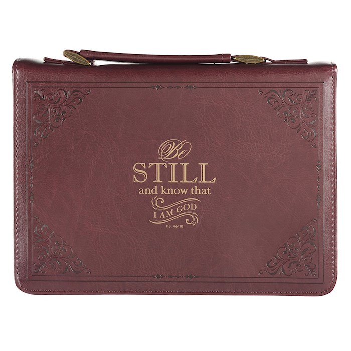 Bible Cover LG Red Be Still Psalm 46:10 | SHOPtheWORD