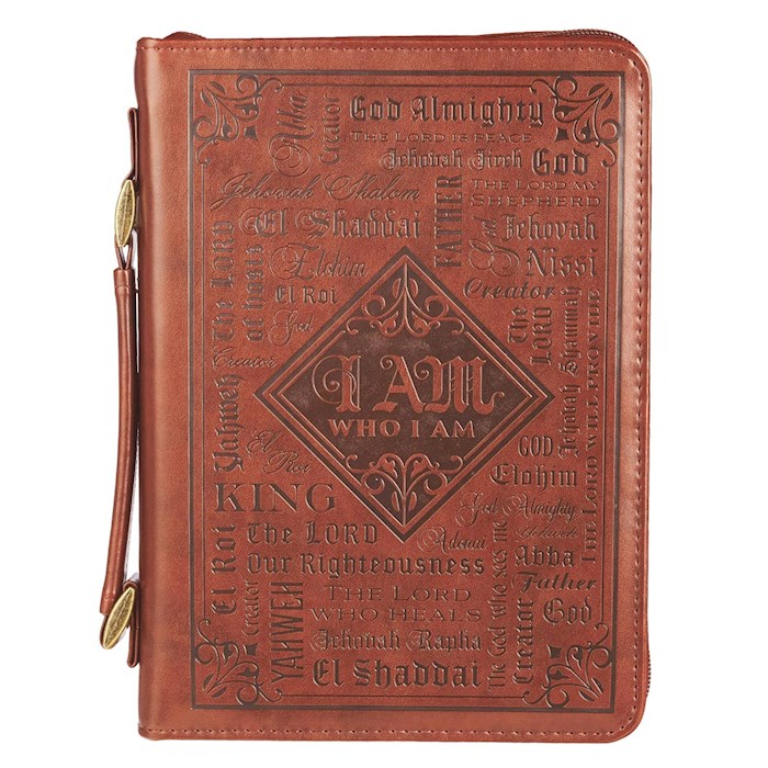 Bible Cover-Names of God Brown XL | SHOPtheWORD