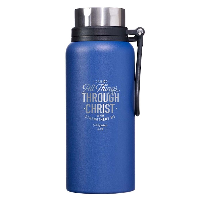 Water Bottle All Things Through Christ Phil 4:13 (Stainless 34 OZ) | SHOPtheWORD