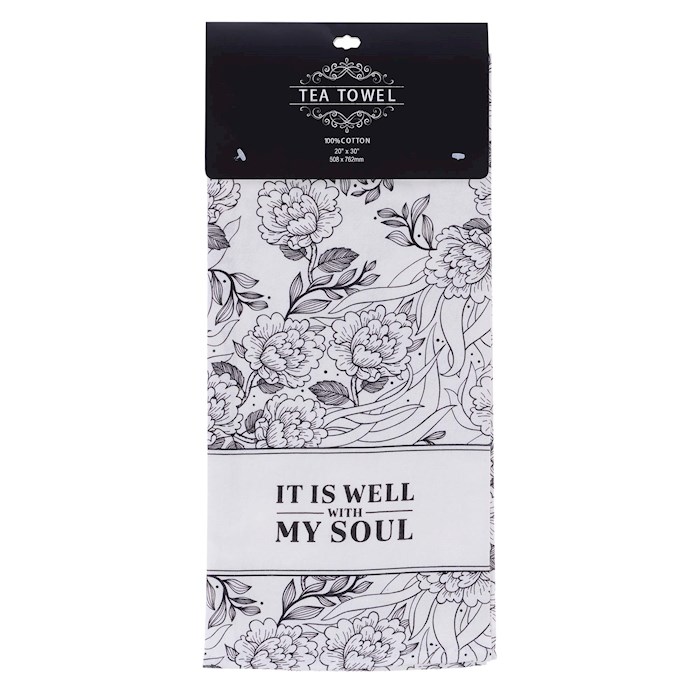 Tea Towel Well With My soul | SHOPtheWORD