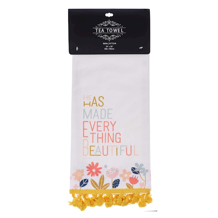 Tea Towel He Has Made Everything Beautiful Ecc. 3:11 | SHOPtheWORD