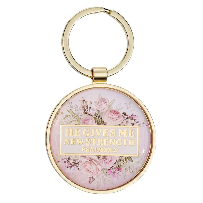 Keyring-He Gives Me New Strength | SHOPtheWORD