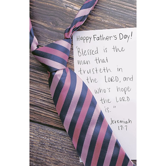Bulletin-Blessed Is The Man That Trusteth In The Lord (Jeremiah 17:7) (Father's Day) (Pack Of 100) | SHOPtheWORD