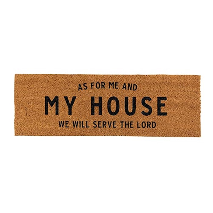 Coir Doormat-As For Me And My House (30