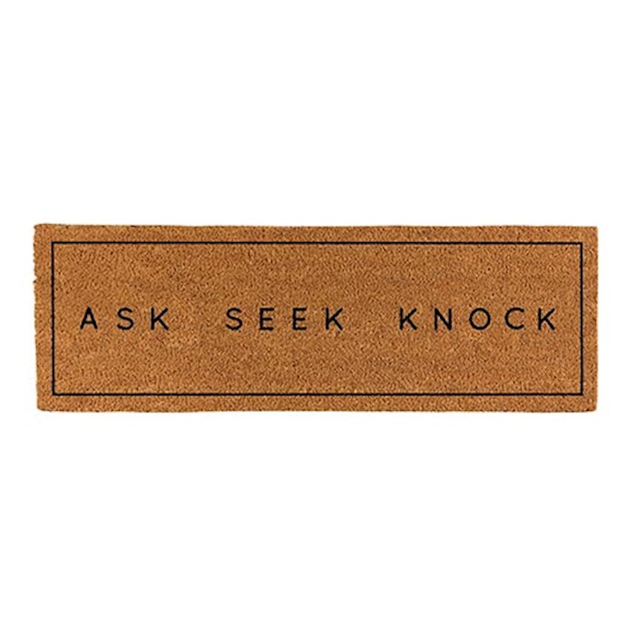 Coir Doormat-Ask Seek Knock (30