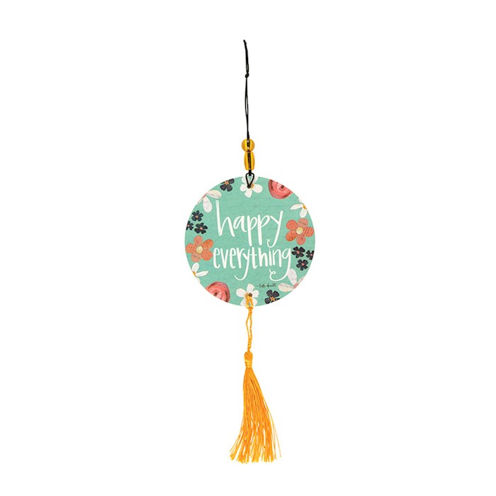 Car Air Freshener-Happy Everything w/Beads & Tassel/Lavender | SHOPtheWORD