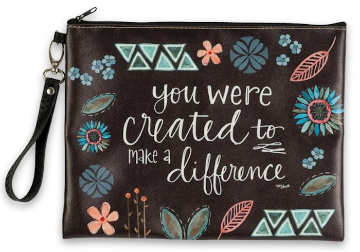 Cosmetic Bag-You Were Created To Make A Difference (10.25 x 8) | SHOPtheWORD