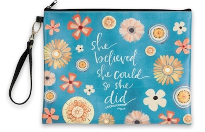 Cosmetic Bag-She Believed (10.25 x 8) | SHOPtheWORD
