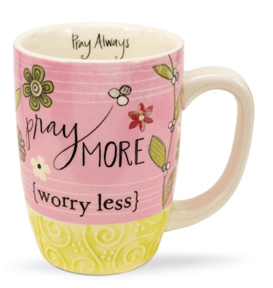 Mug-Pray More Worry Less (16 Oz) | SHOPtheWORD