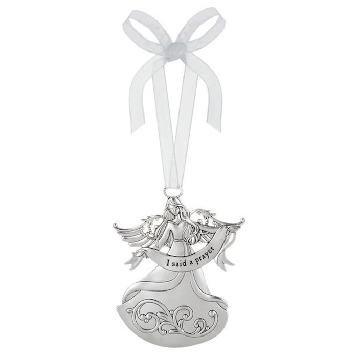 I Said A Prayer Angel Ornament w/Card (2 5/8