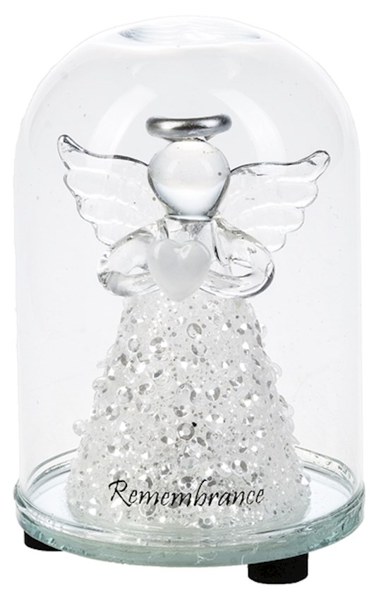 Glass Angel Light Decor-Remembrance (3 3/8