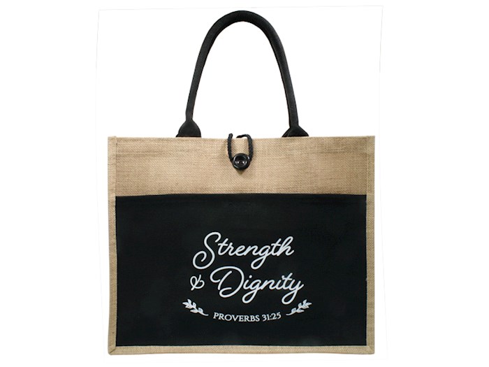 Jute Tote-Strength & Dignity (18