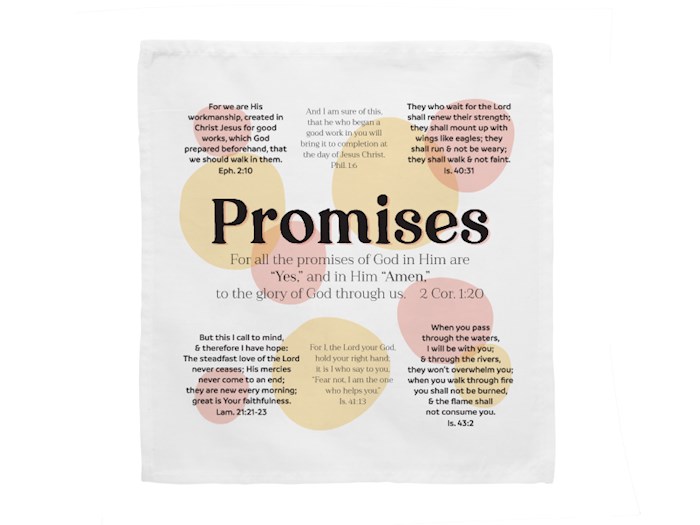 Prayers In My Pocket Cloth-Promises (8 x 8) (Pack Of 6) | SHOPtheWORD