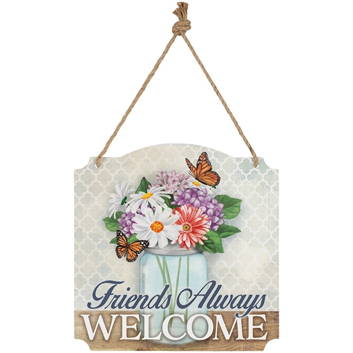Metal Wall Decor-Friends Welcome (12 x 12) | SHOPtheWORD