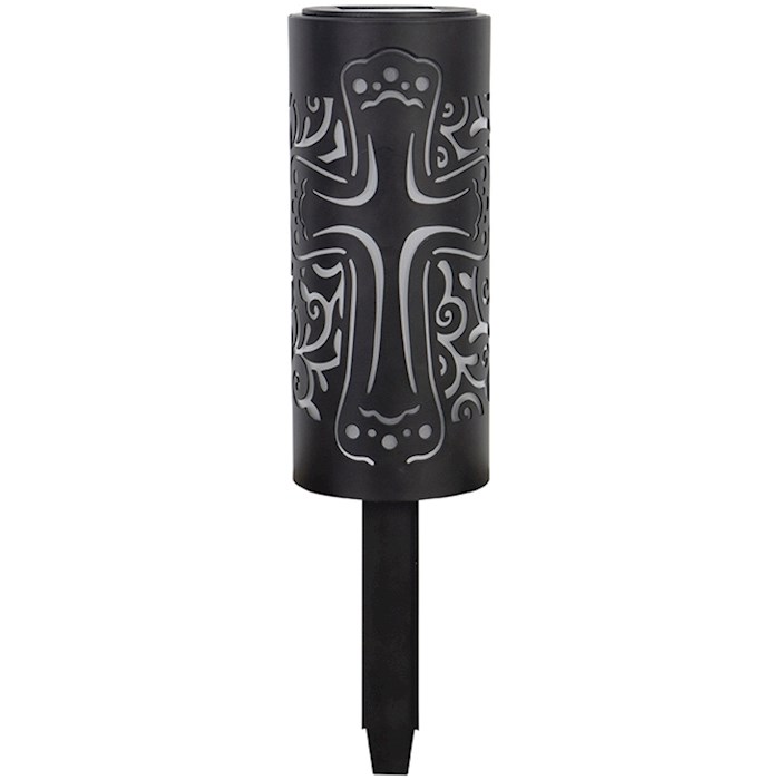 Solar Cylinder Stake-Cross (12.5) | SHOPtheWORD