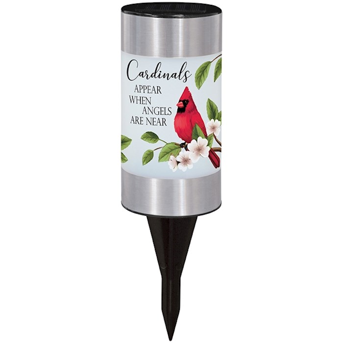 Memorial Garden Solar Stake-Cardinals Appear (6 X 3) | SHOPtheWORD