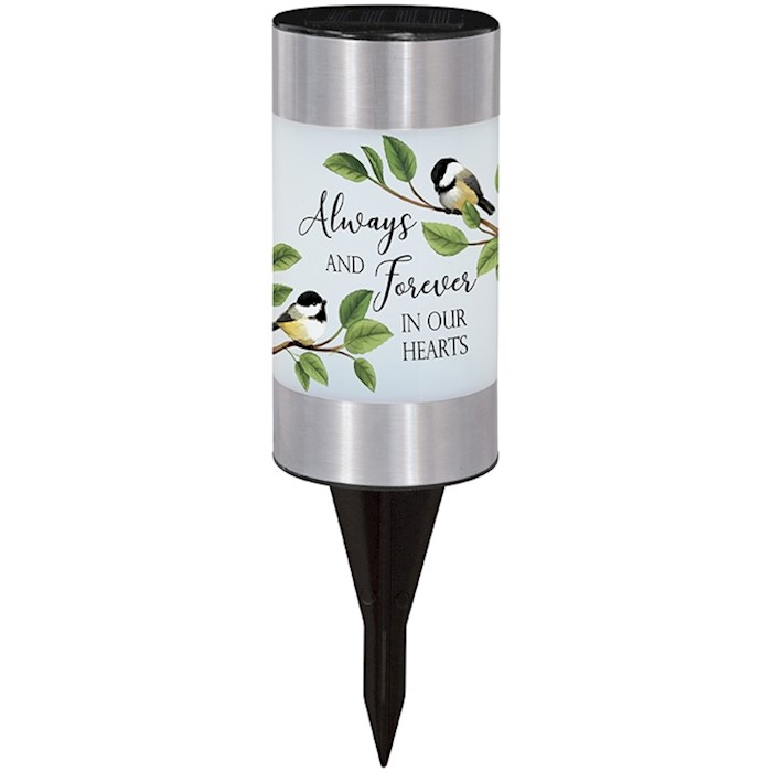Memorial Garden Solar Stake-Always And Forever (6 X 3) | SHOPtheWORD