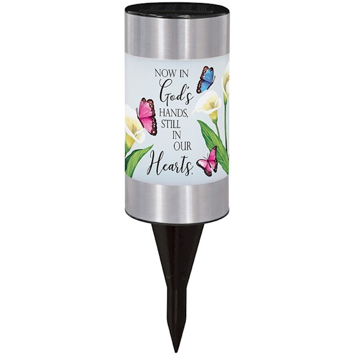 Memorial Garden Solar Stake-God's Hands (6 X 3) | SHOPtheWORD