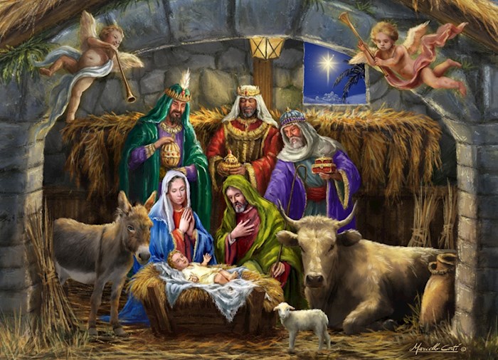 Jigsaw Puzzle-In The Manger (1000 Pieces) | SHOPtheWORD