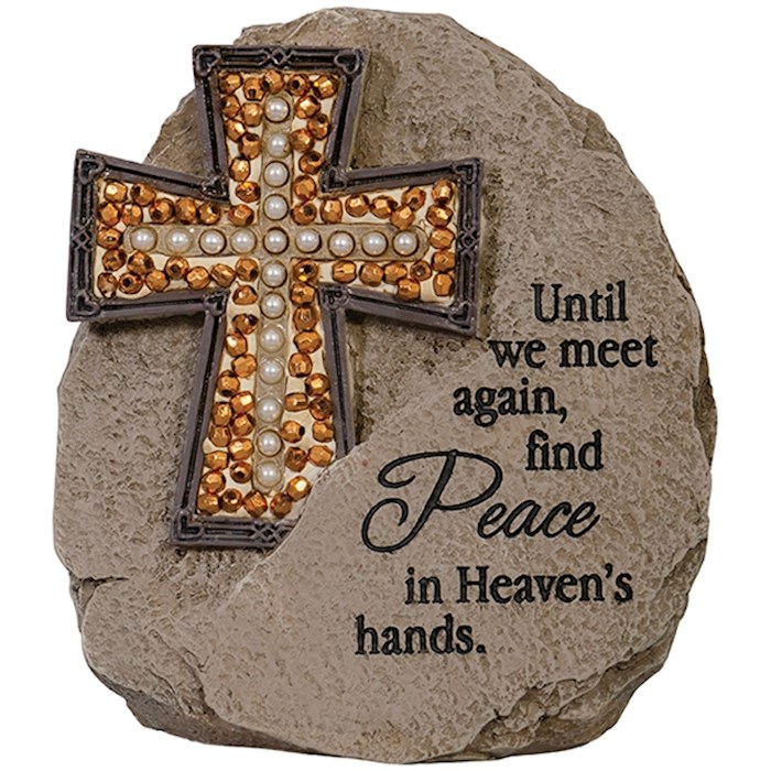 Memorial Message Stone-Beadworks-Until We Meet Again (5.5 X 4.5 X 2.5) | SHOPtheWORD