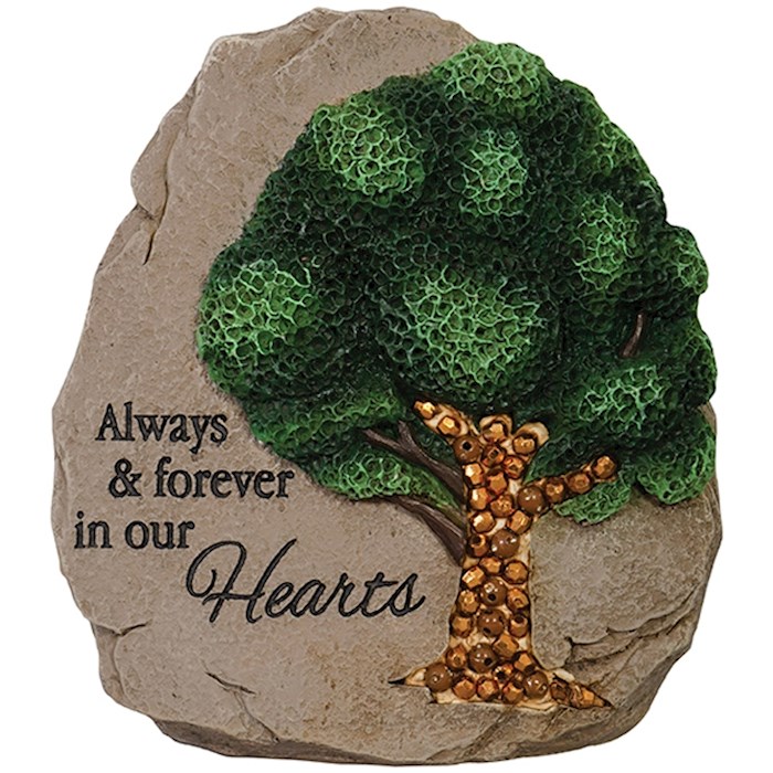 Memorial Message Stone-Beadworks-Always & Forever (5.5 X 4.5 X 2.5) | SHOPtheWORD