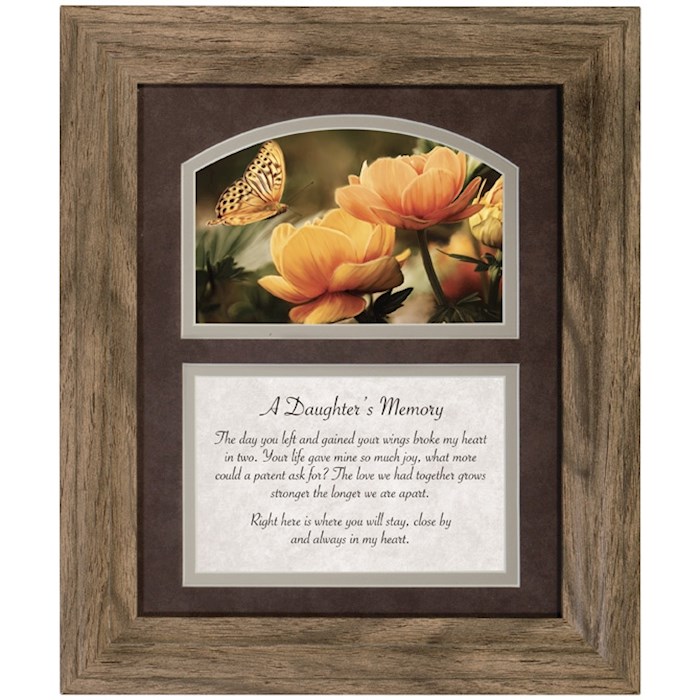 Framed Prayers Decor-Daughter (12 x 10) | SHOPtheWORD