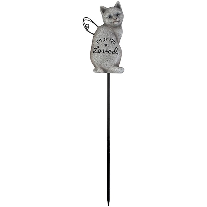 Memorial Floral Pick-Cat Forever Loved (13.5