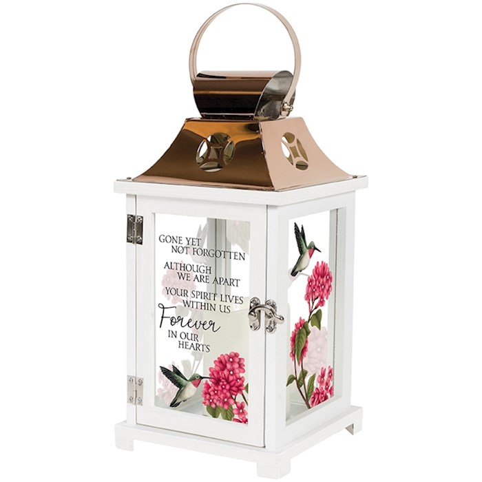 Lantern w/LED Candle & Timer-Forever In Our Hearts (13.5