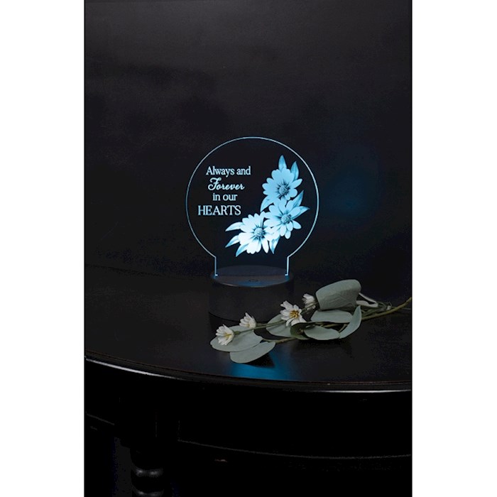 Keepsake Plaque-Led-Always And Forever (8