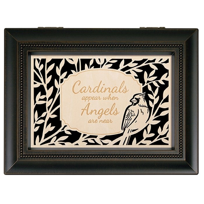 Music Box-Wood Engraved-Cardinals Appear (6