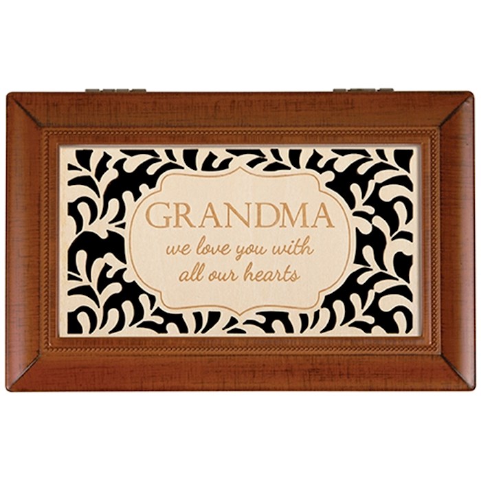 Music Box-Wood Engraved-Grandma (4