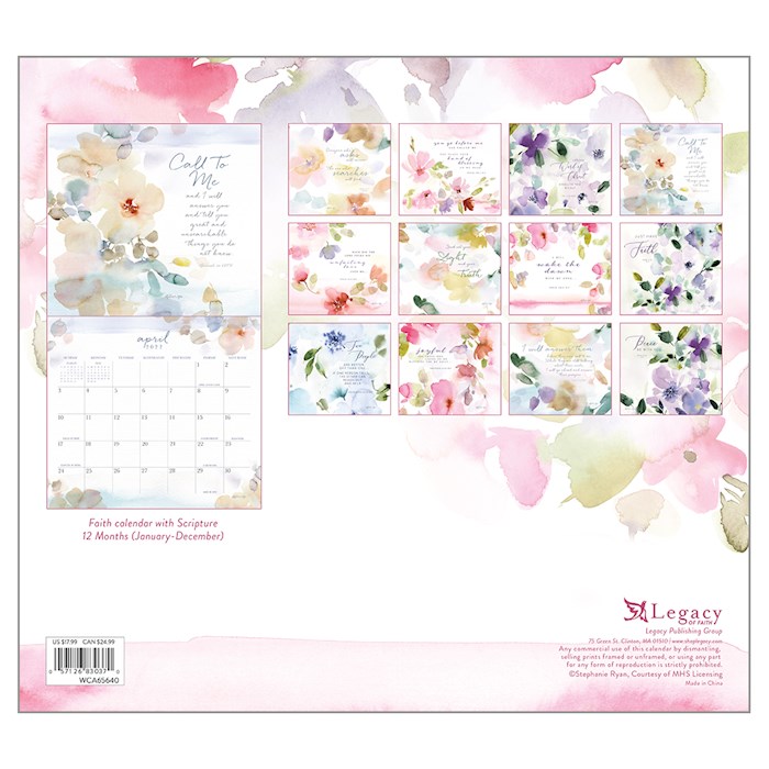 Wall Calendar-2022-Seek Peace w/2 Greeting Cards (13.66