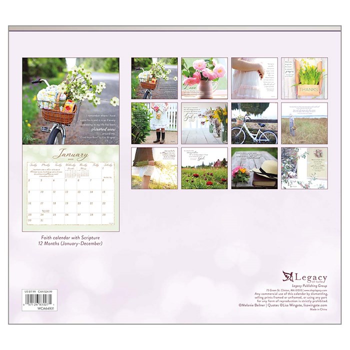 Wall Calendar-2022-Joyful Abundance w/2 Greeting Cards (13.66