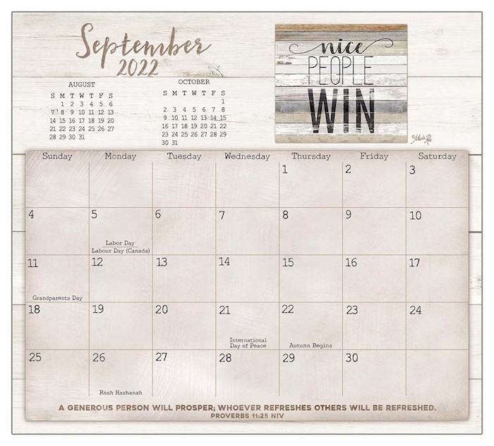 Calendar-2022-Magnetic Pad-Faith and Family (9.375