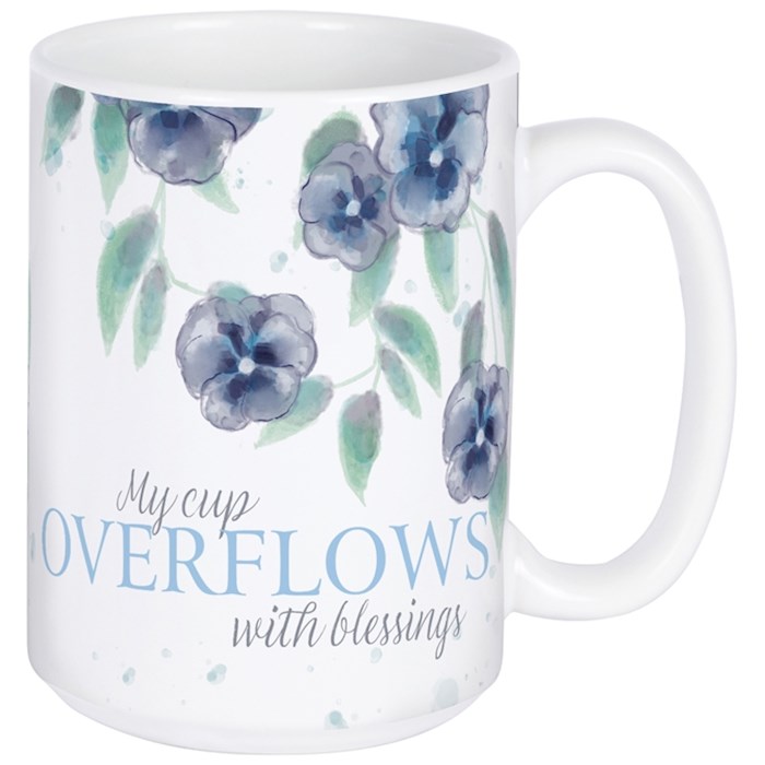 Mug-Overflows With Blessings w/Gift Box (15 Oz) | SHOPtheWORD