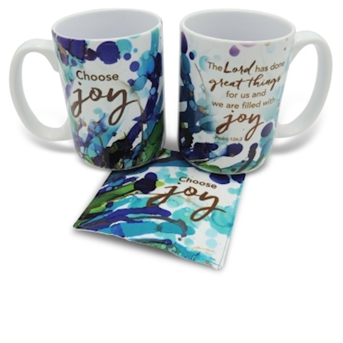 Mug w/Fabric Coaster-Lovitude-Joy (15 Oz) | SHOPtheWORD