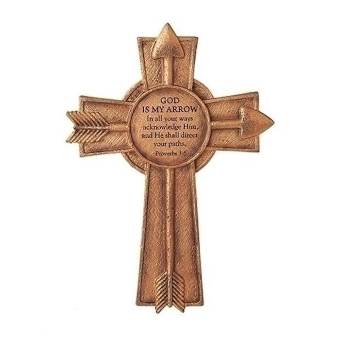 Wall Cross-God Is My Arrow (Proverbs 3:6) (8.25